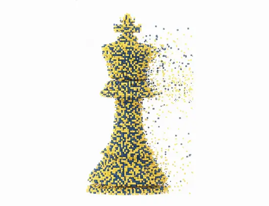 Chess Piece Pixelated