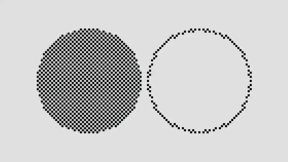 Pixelated Circles